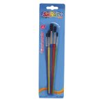 PINCEL PLASTICO ESCOLAR PUNTA RED CON 5 (No1-3-5-7-9) BLT