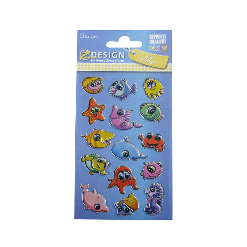 ETIQUETA DECO LINE 3D ANIMALES