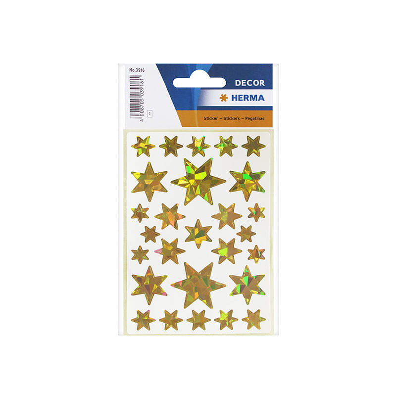 ETIQUETA DECO LINE ESTRELLAS