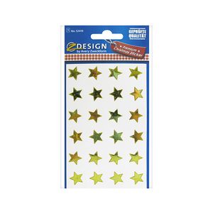 Etiqueta Fantasia Estrellas Oro E. Oro