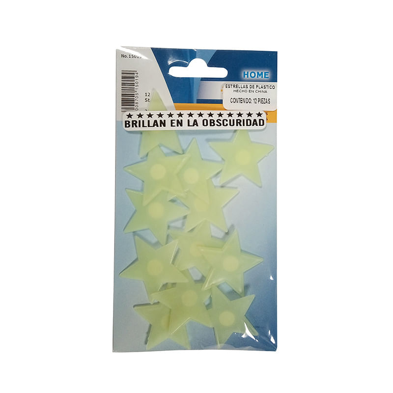 ETIQUETA DECO LINE ESTRELLAS FOSFORESCENTES