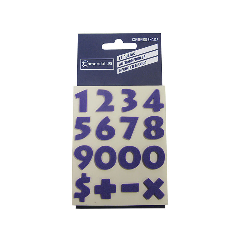 ETIQUETA DECO LINE FOAMI NUMEROS