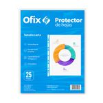 PROTECTOR DE HOJAS OFIX BOLSA CON 25 PZAS