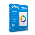 PROTECTOR DE HOJAS OFIX CAJA CON 100 PZAS