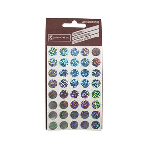 Etiqueta Fantasia Circular Plata 59521