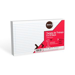 Tarjeta Rayas 5X8 Con 100 Para Archivo 04Ftrra5800