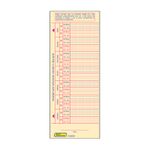 TARJETAS DE ASISTENCIA QUINCENAL PARA RELOJ CHECADOR C/100