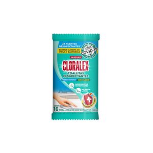 Toallas Humedas Desinfectantes Cloralex Paquete Con 16 500