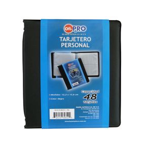 Tarjetero Para 48 Tarjetas Esquela Negro 648-10