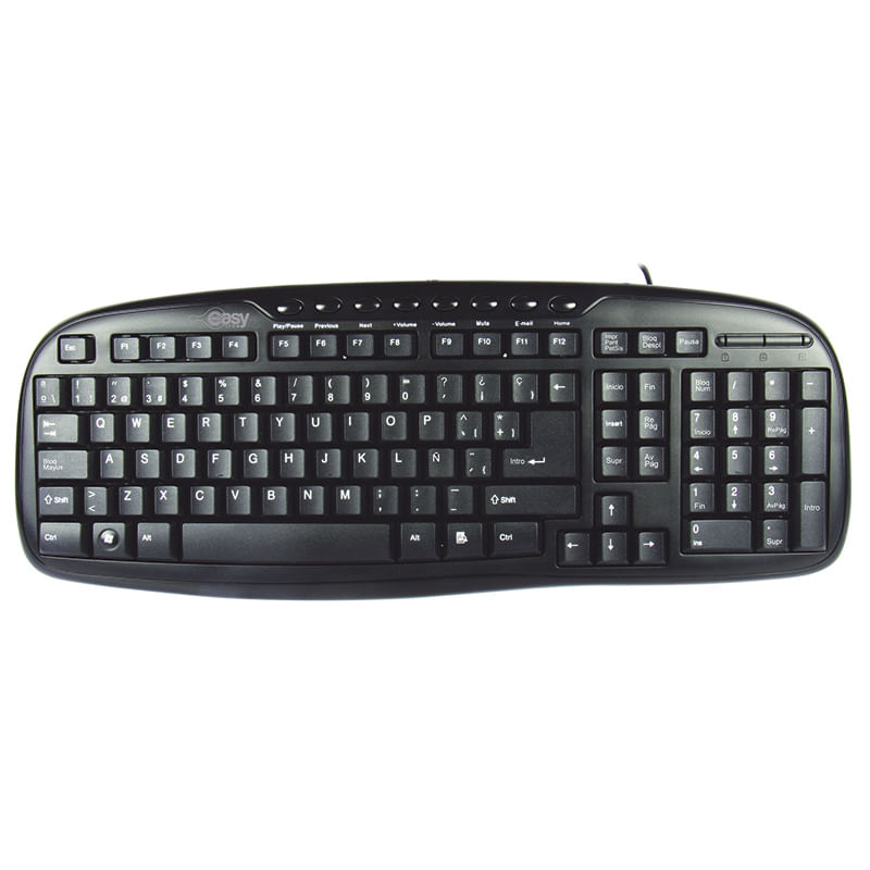 TECLADO ALAMBRICO MULTIMEDIA USB