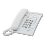 TELEFONO ALAMBRICO BASICO PANASONIC CON  13 MEMORIAS BLANCO