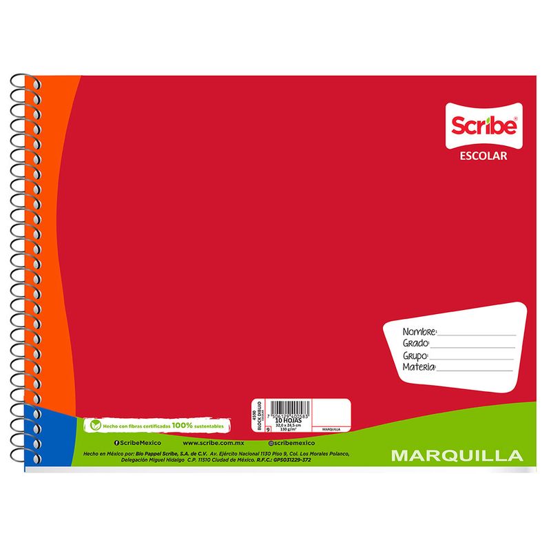 CUADERNO AGUILUCHO 245X32 20H BLANCO ESCOLAR