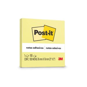 Notas Adhesivas 654 3X3 Amarillo C/100H Mc900173196