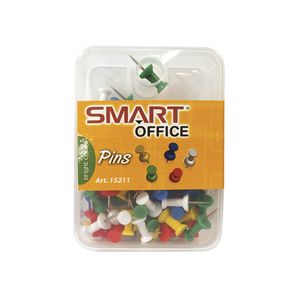 Pins Plastico Colores Surtidos C/100Pzas Estuche Blt 15211
