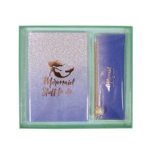 Set Cuaderndo Y Portalapiz Diseño Glitter 11908