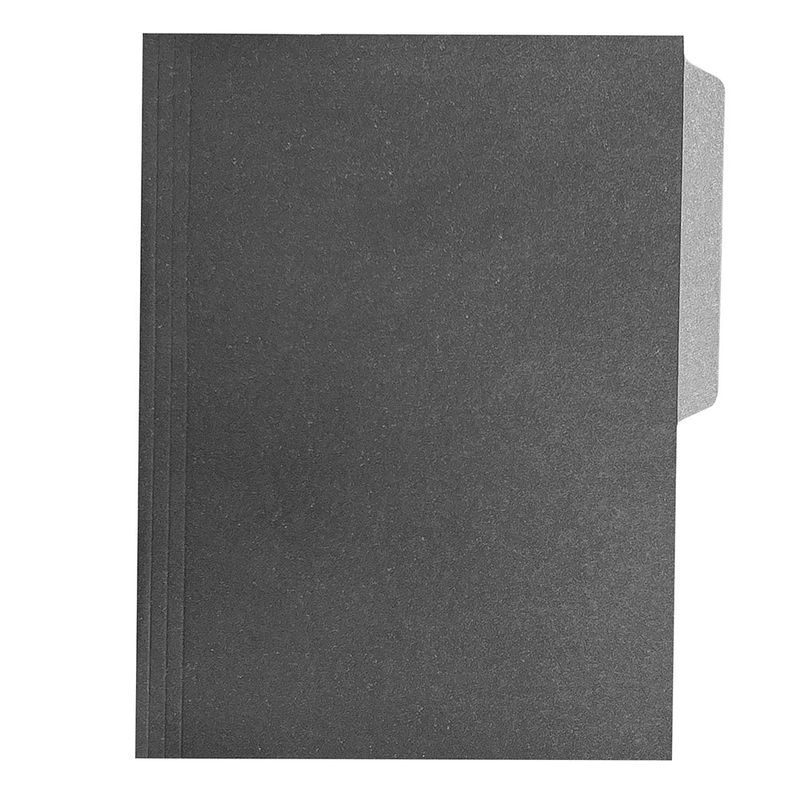 FOLDER BITONO CARTA NEGRO EJECUTIVO C/5PZAS