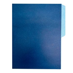 Folder Bitono Carta Azul Marino Ejecutivo C/5Pzas C0005 1/2 Nav