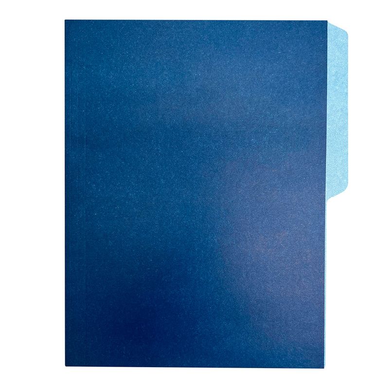 FOLDER BITONO CARTA AZUL MARINO EJECUTIVO C/5PZAS