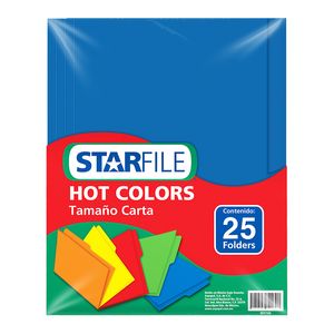 Folder Carta Azul Rey Con 25Pzas Ph0031