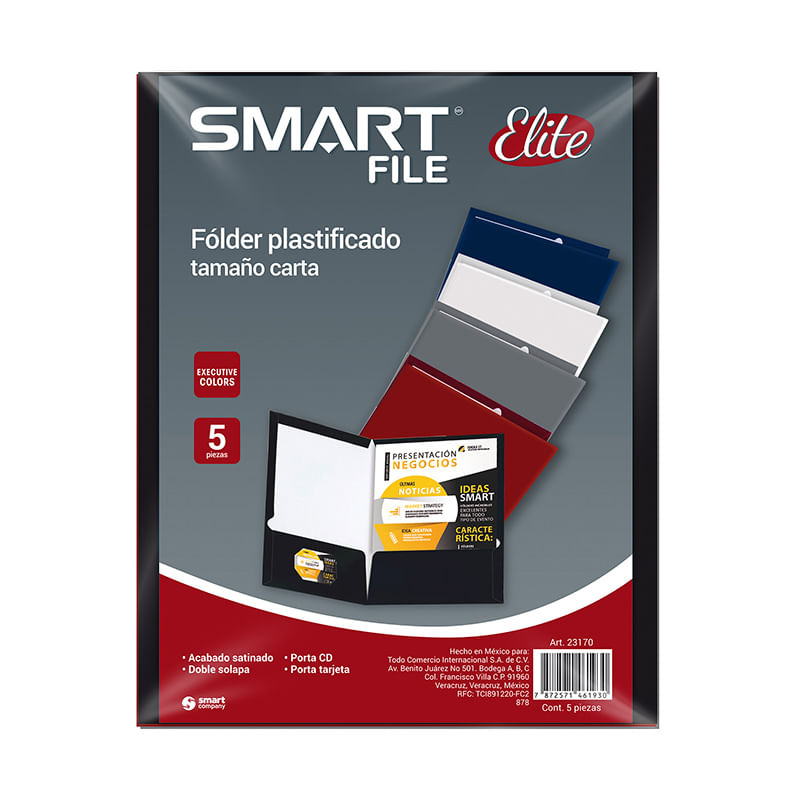 FOLDER CARTA EJECUTIVO EXECUTIVE COLORES SURTIDOS CON 5PZAS