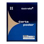 BLOCK CARTA PODER CARTA AZUL C/50HJS