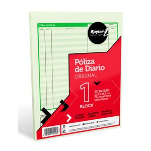 Block Poliza Diario Carta C/50Hjs 05Podicab1