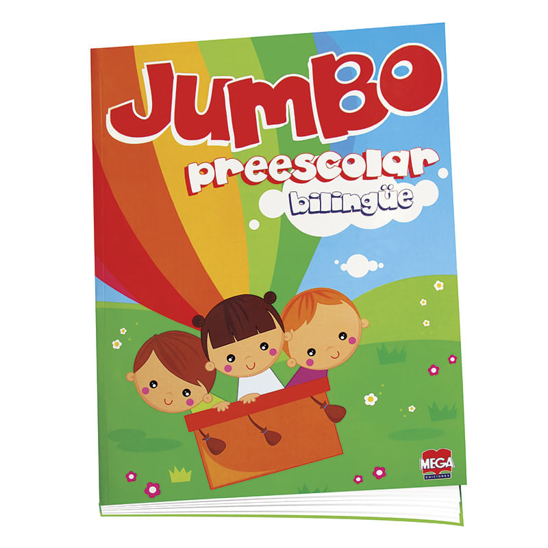 LIBRO COLOREAR JUMBO PREESCOLAR BILINGUE