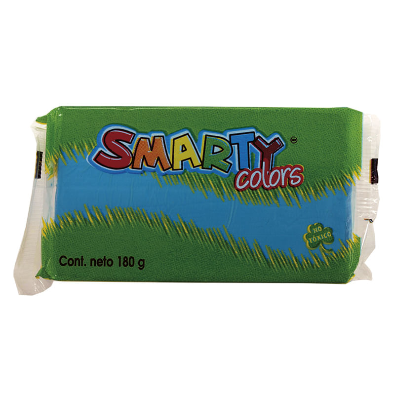PLASTILINA MARQUETA 180GR AZUL CLARO SMARTY