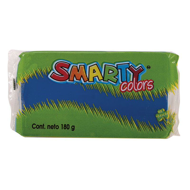 PLASTILINA MARQUETA 180GR AZUL OBS SMARTY