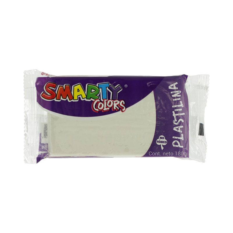 PLASTILINA MARQUETA 180GR BLANCO SMARTY