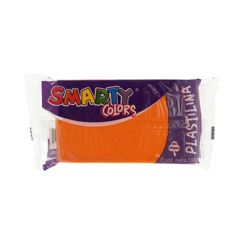 PLASTILINA MARQUETA 180GR NARANJA SMARTY