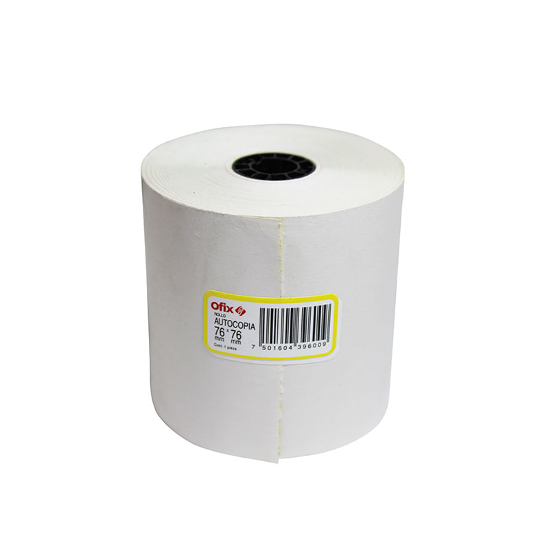 16387 - ROLLO PAPEL AUTOCOP OFIX 76MM X 76MM 2TT