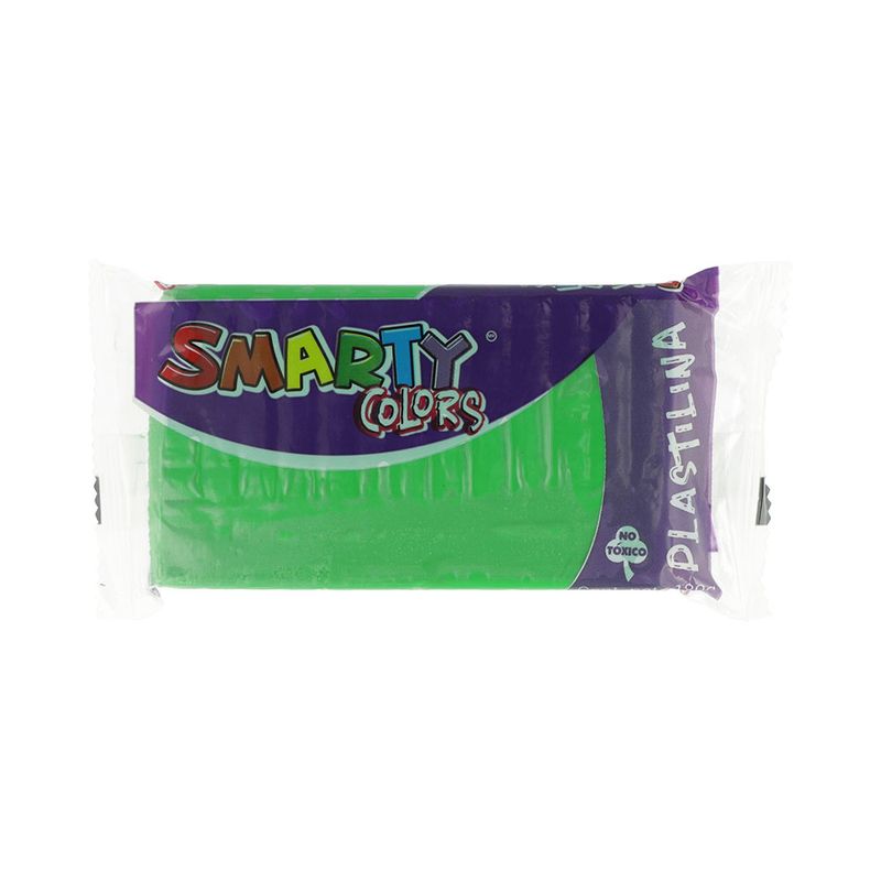 PLASTILINA MARQUETA 180GR VERDE CLARO SMARTY