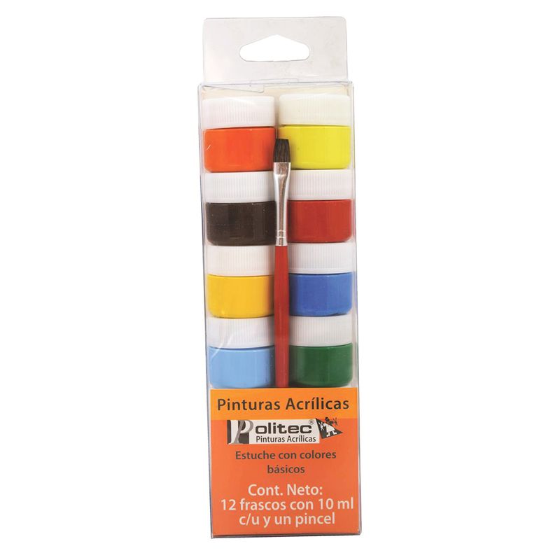 PINTURA ACRILICA POLITEC 10ML CON 12