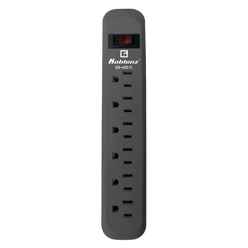 SUPRESOR DE PICOS SS-420-C, 420 JOULES, 6 CONTACTOS, GRIS
