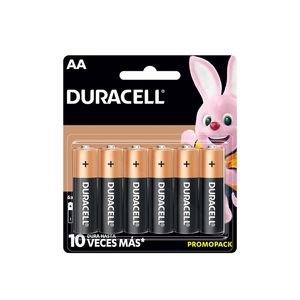 Pila Aa Duracell 4 Pilas + 2 Gratis 41333900483