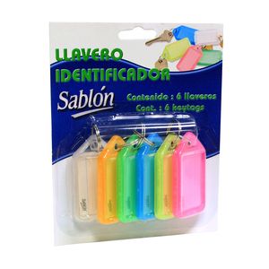 Kit 6 Llaveros Identificables Colores Surtidos Blt 306.116M