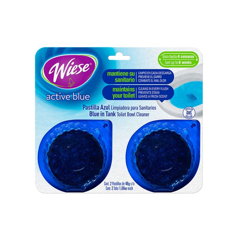 PASTILLA AZUL WIESE PINO 96GR C/2 PASTILLAS BLISTER BURBUJA