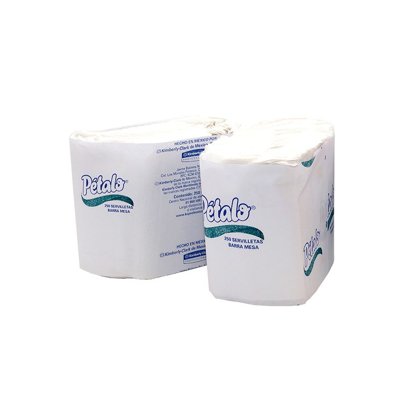 SERVILLETA BARRA MESA 250H SENCILLA BLANCA PETALO