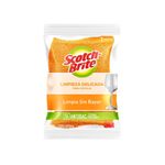 FIBRA ESPONJA COCINA CERO RAYAS NARANJA CHICA