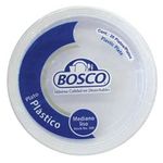PLATO PLASTICO LISO BLANCO #300 CON 20 PZAS