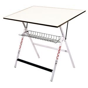Mesa Dibujo 120X80 Lx Cubierta Melamina Blanca Mmbc12080
