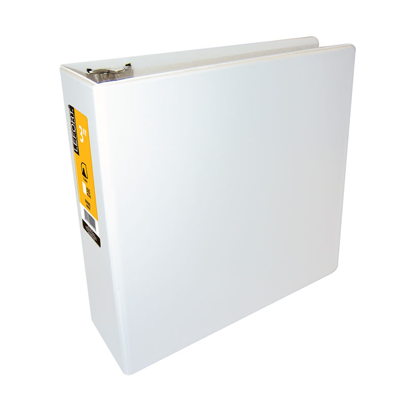 CARPETA ARILLO 3" D BLANCA CON VENTANA LEFORT