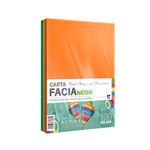 CARTULINA FACIA NEON MIX CARTA 5 COLORES C/100H