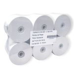 ROLLO PAPEL TERMICO 80MM X 80MTS CON 6