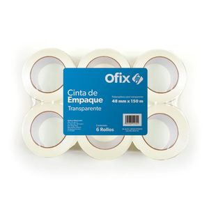 Cinta Empaque Transparente 48X150M Ofix Con 6 0654815700Ofix