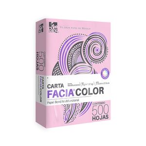 Papel Carta Pastel Rosa 37K C/500Hjs A8232075011Eomc