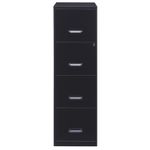 ARCHIVERO METAL 4 GAV 18" NEGRO CARTA