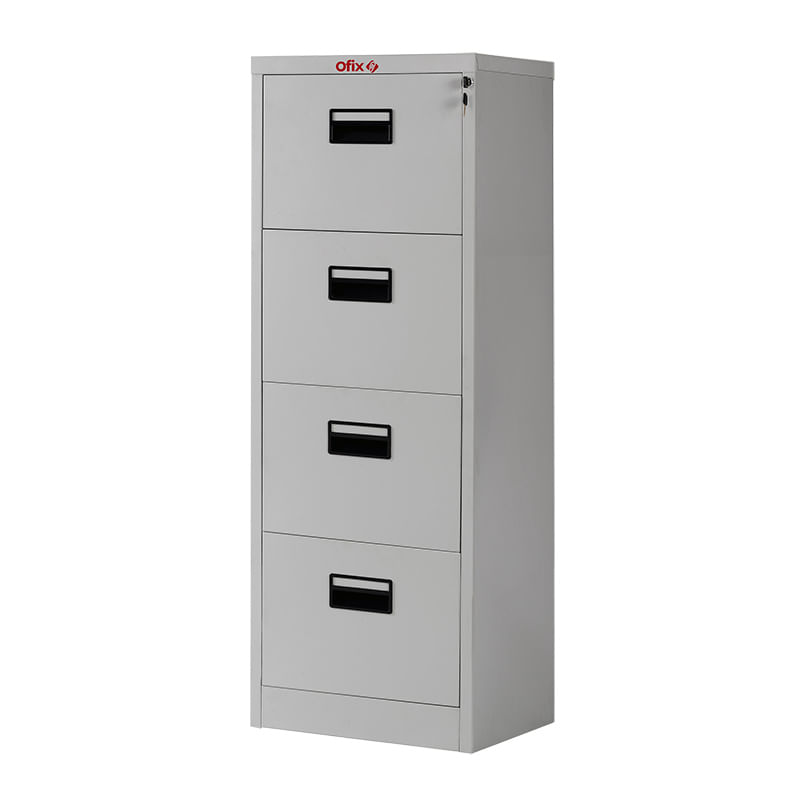 ARCHIVERO METAL 4 GAV 22" GRIS ACERO OFICIO