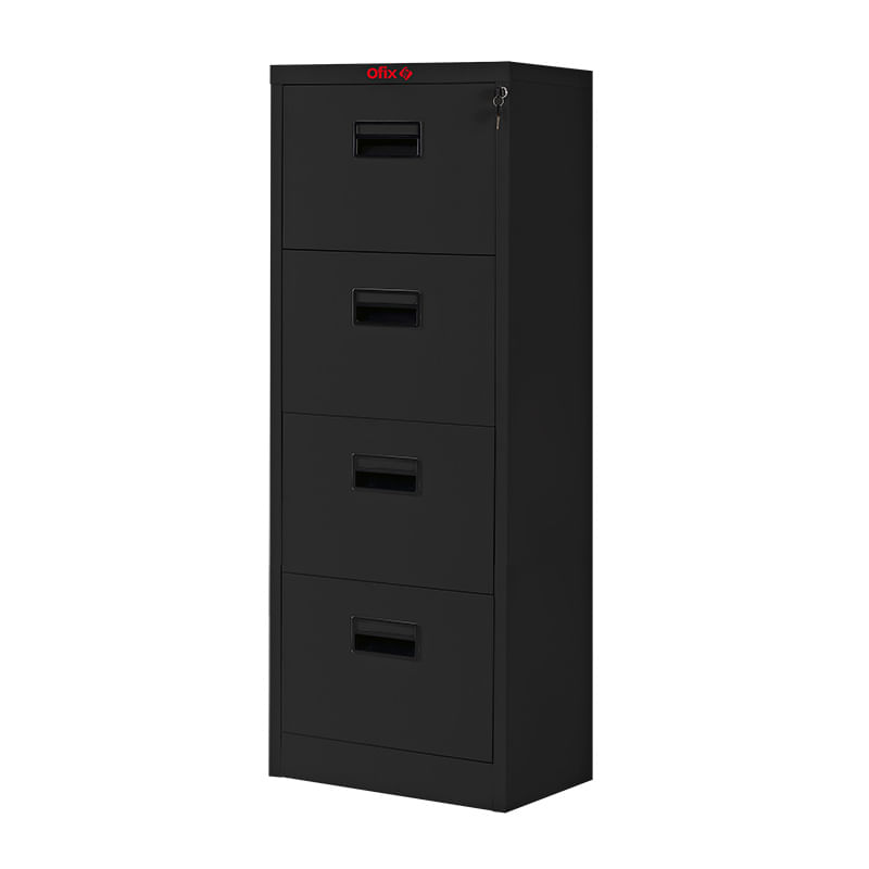ARCHIVERO METAL 4 GAV 22" NEGRO OFICIO